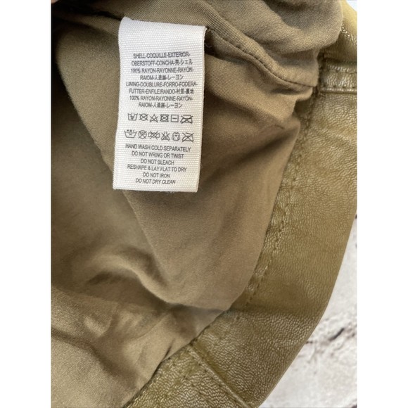 Free People Green Faux Suede Mini Skirt Women’s 10 - Picture 2 of 5